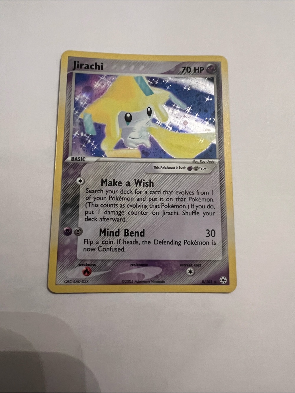 2004 RARE Jirachi 8/101 Hidden Legends Holo Pokemon Cards